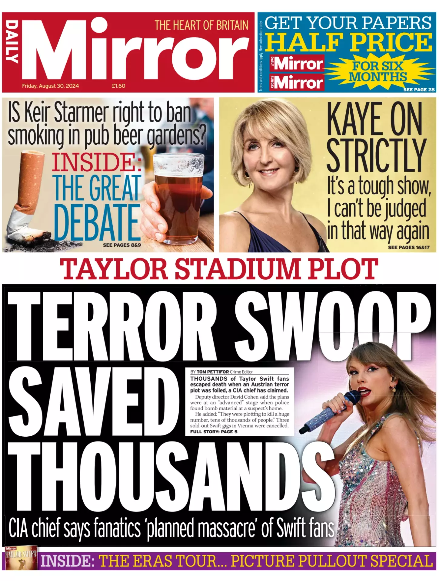 Prima-pagina-Daily Mirror-edizione-di-oggi-30-08-2024